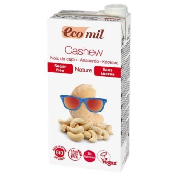 0033402 ecomil organic cashew drink sugar free 1lt