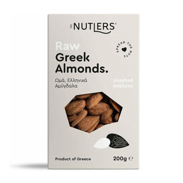 The Nutlers Raw Greek Almonds Ωμά Ελληνικά Αμύγδαλα Ανάλατα 200γρ 1